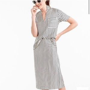 J.Crew Collection silk stripe skirt